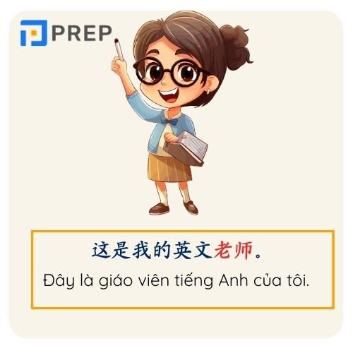 Ví dụ về danh từ chỉ người trong tiếng Trung