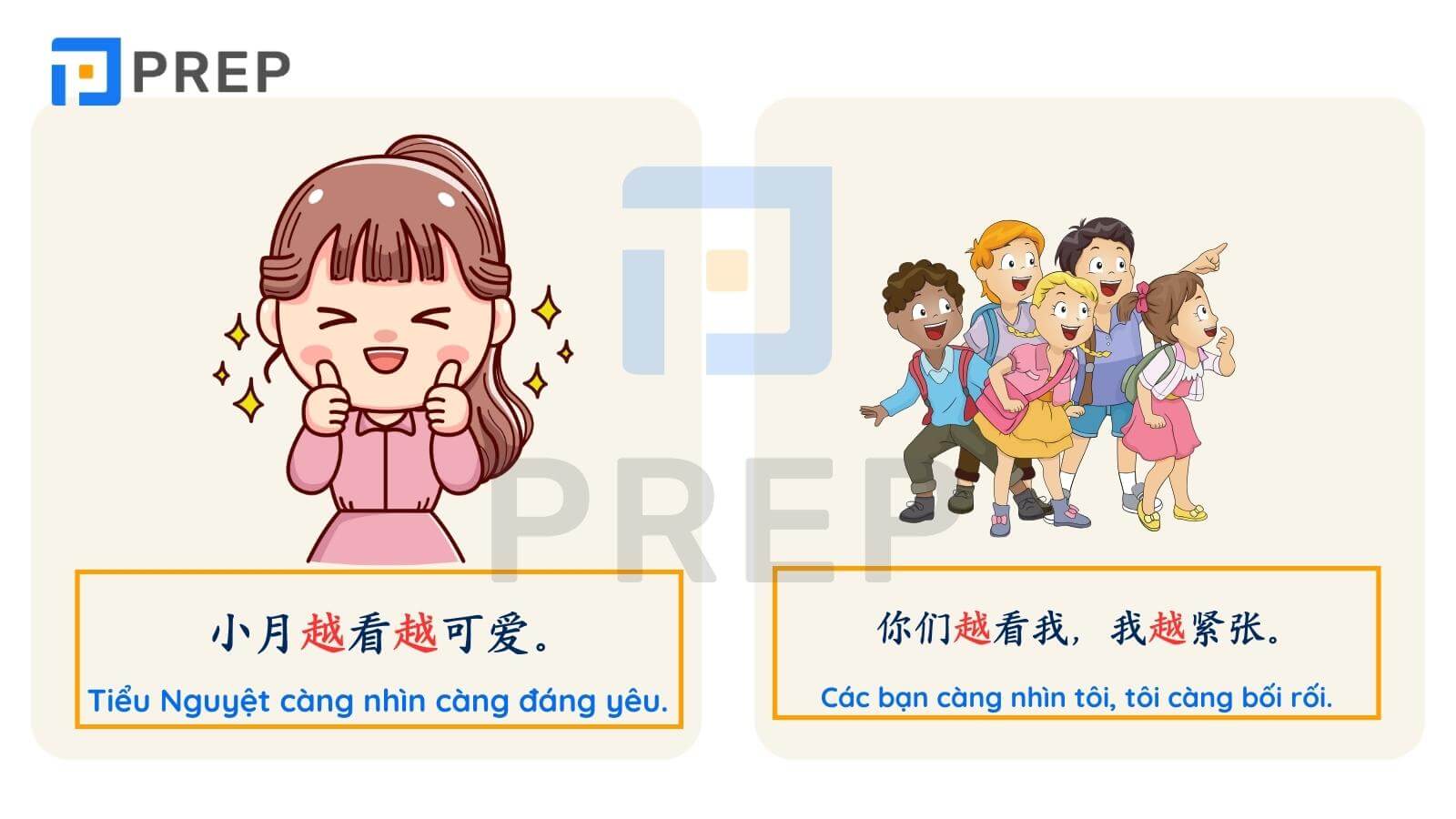 Đặt câu cấu trúc càng càng trong tiếng Trung