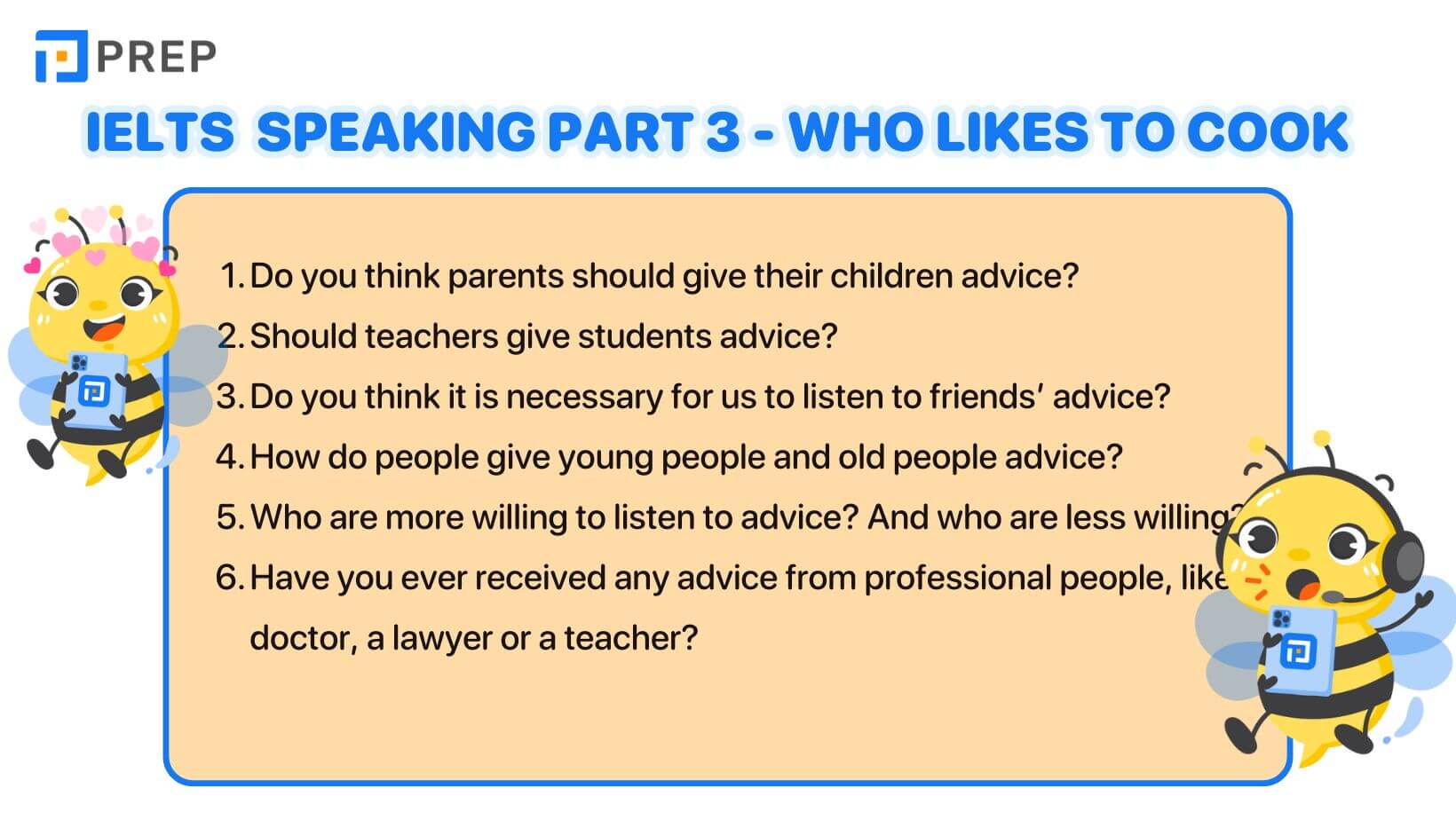 IELTS Speaking Part 3 Who likes to cook