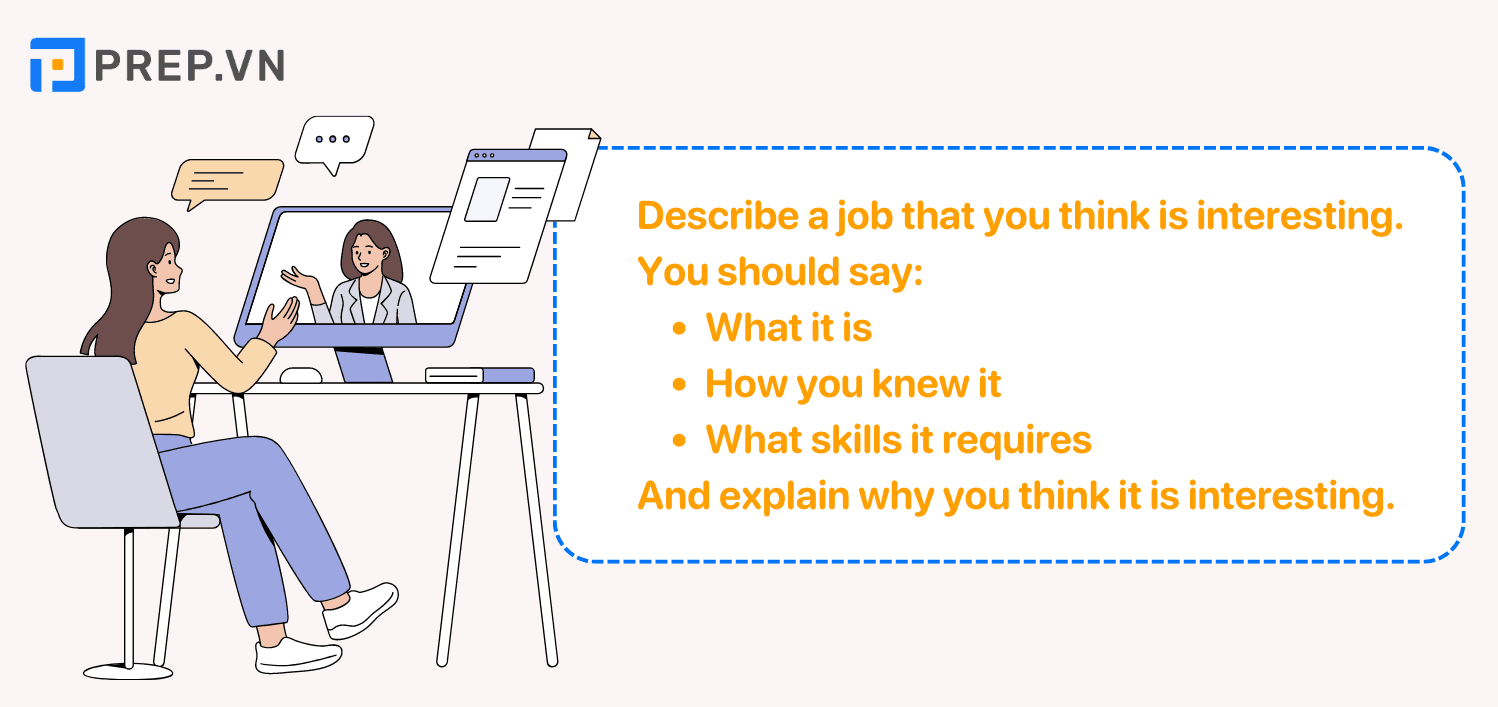Đề bài: Describe a job that you think is interesting