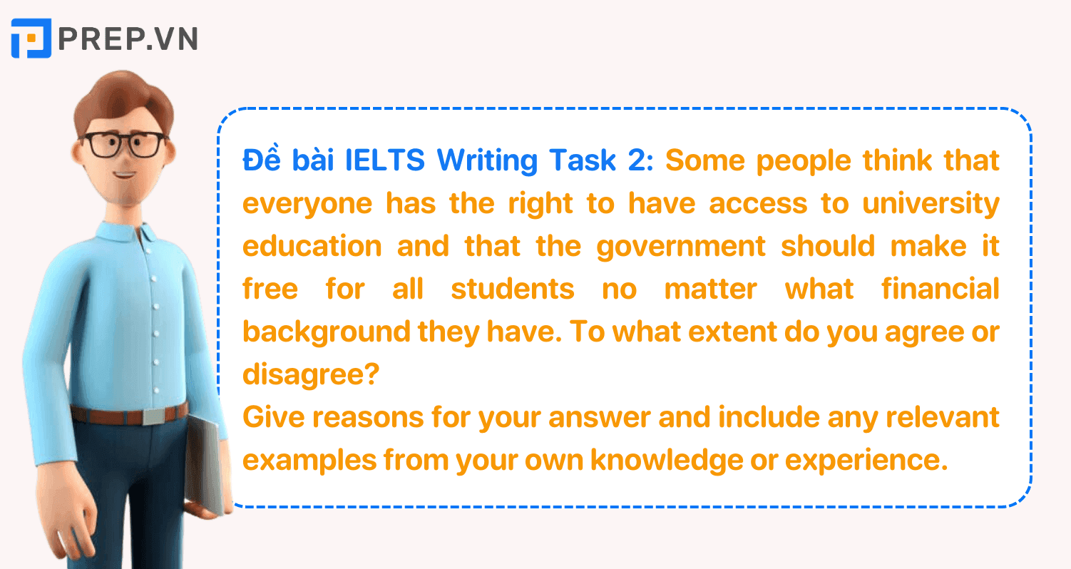 Đề bài IELTS Writing Task 2 University education