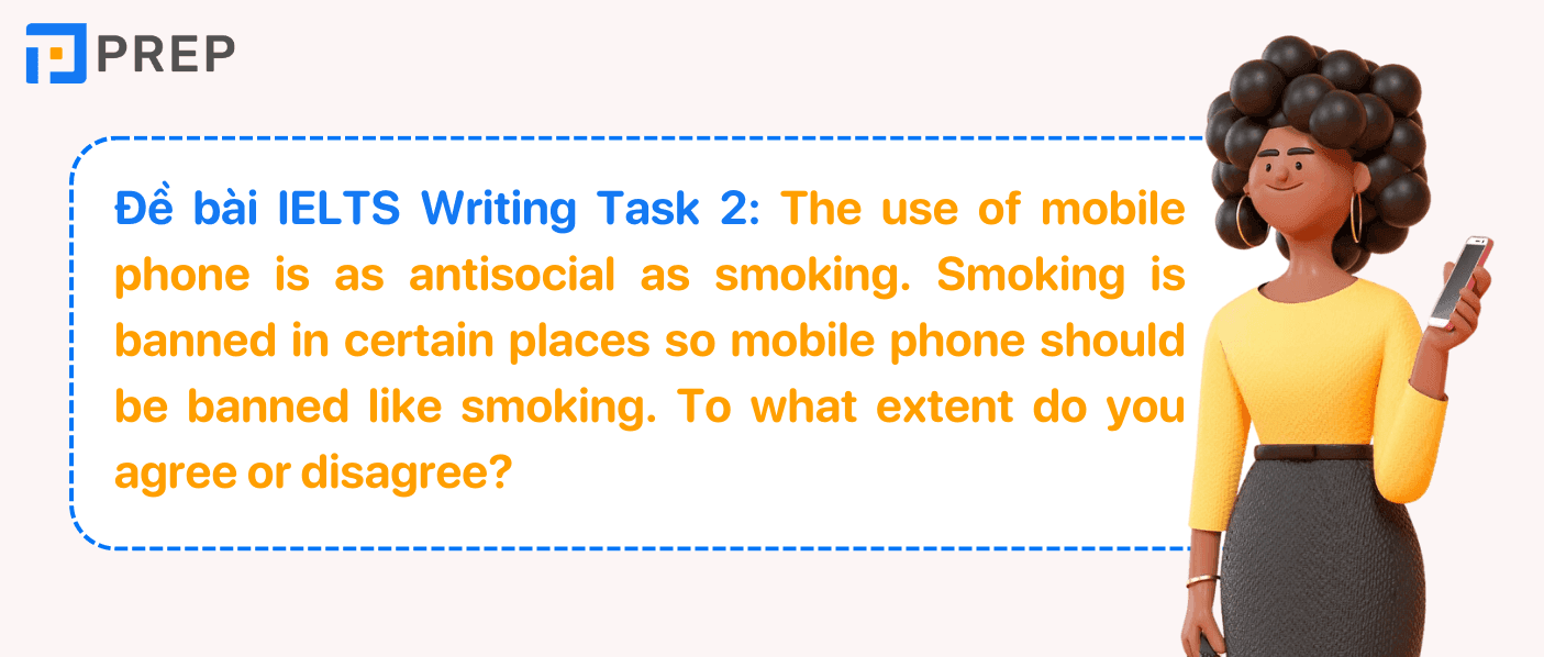 Đề bài IELTS Writing Task 2 Mobile phone use in public