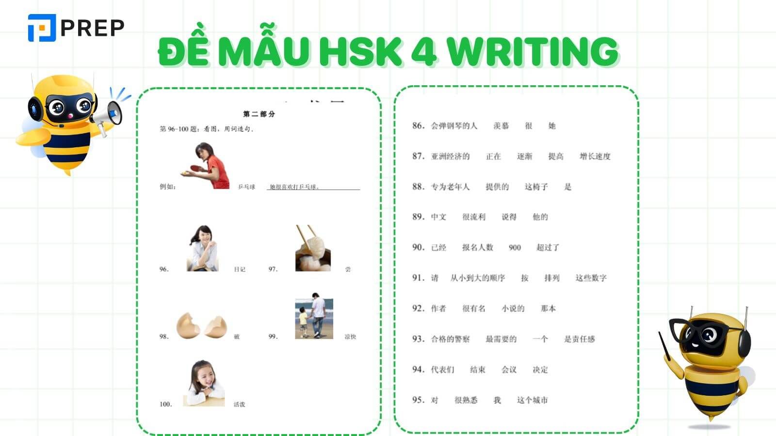 Phương pháp chinh phục phần viết HSK 4