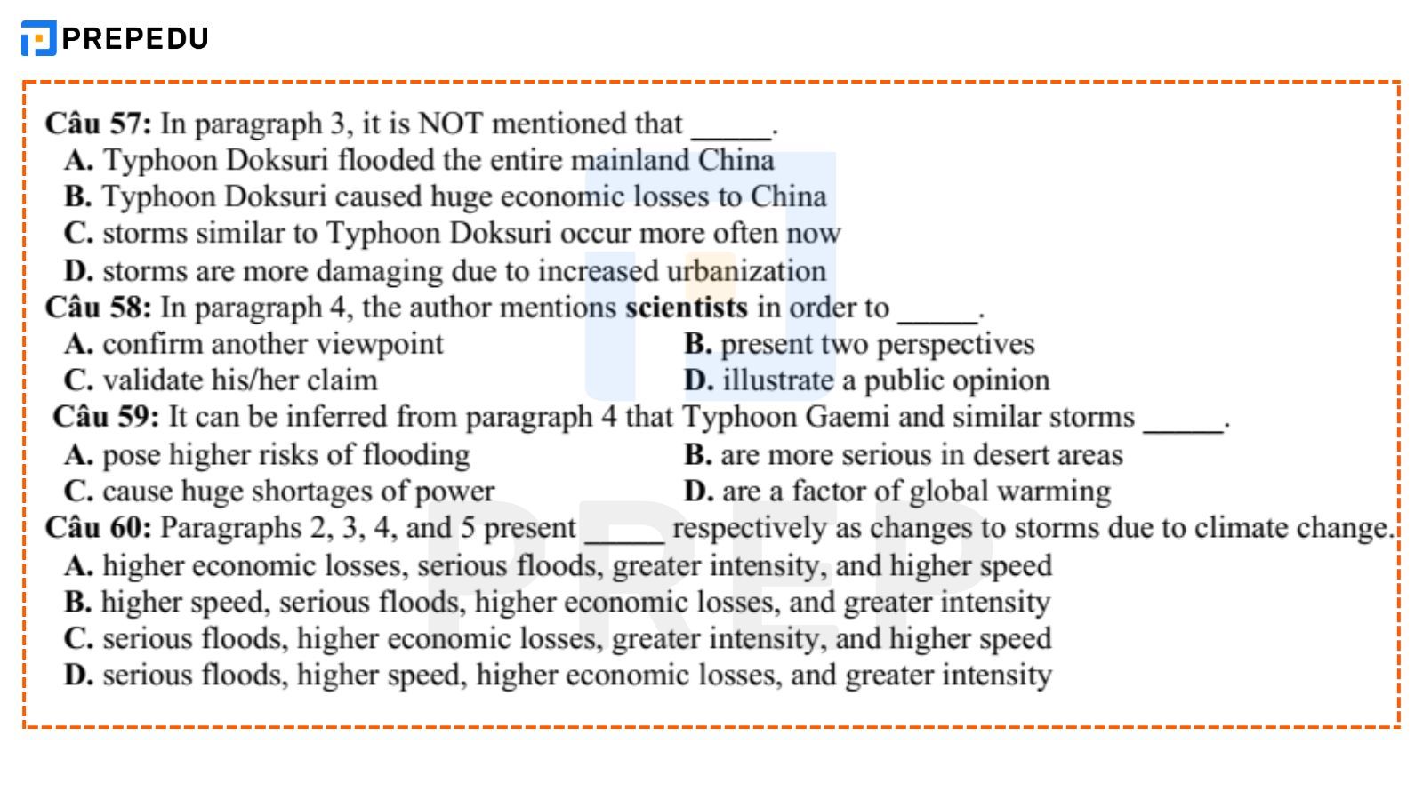 Đề minh họa Đánh giá năng lực môn tiếng Anh