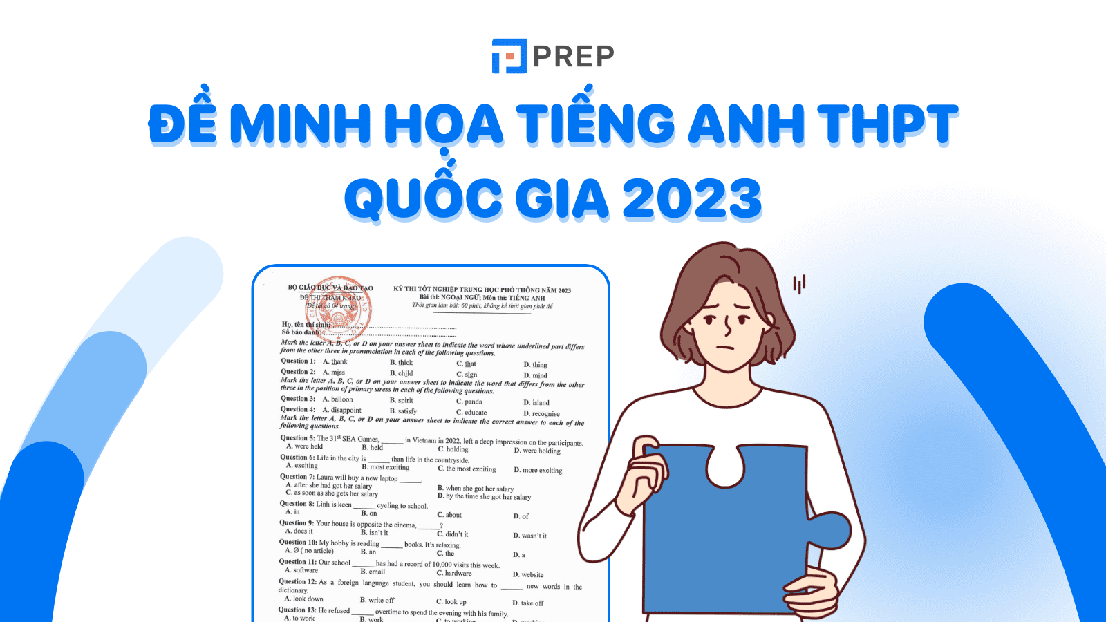 Đáp án, giải chi tiết đề minh họa tiếng Anh THPT Quốc gia năm 2023