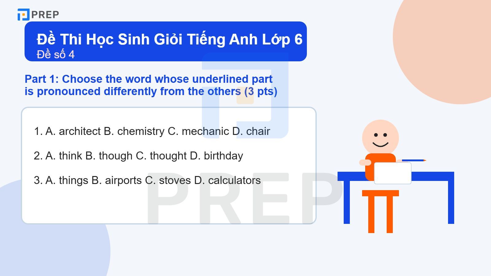 Đề Thi Học Sinh Giỏi Tiếng Anh Lớp 6