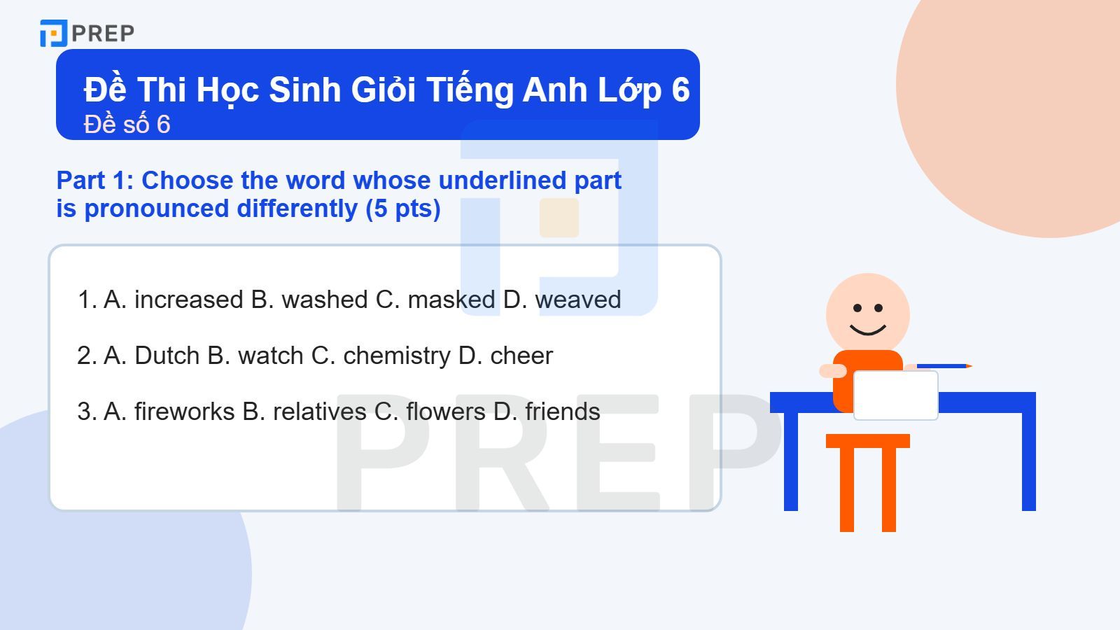 Đề Thi Học Sinh Giỏi Tiếng Anh Lớp 6