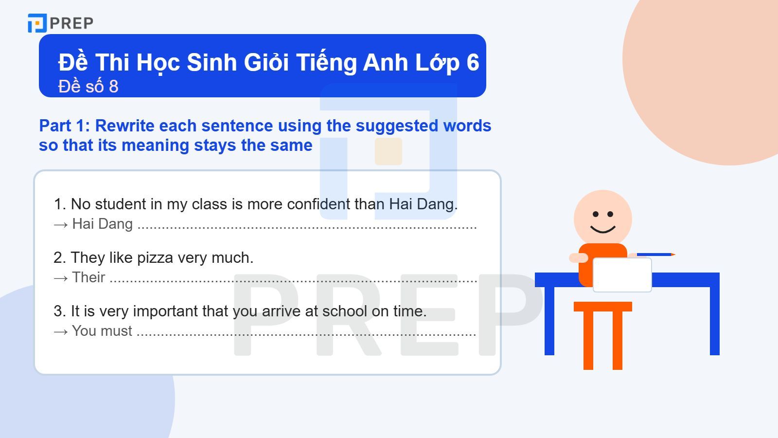 Đề Thi Học Sinh Giỏi Tiếng Anh Lớp 6