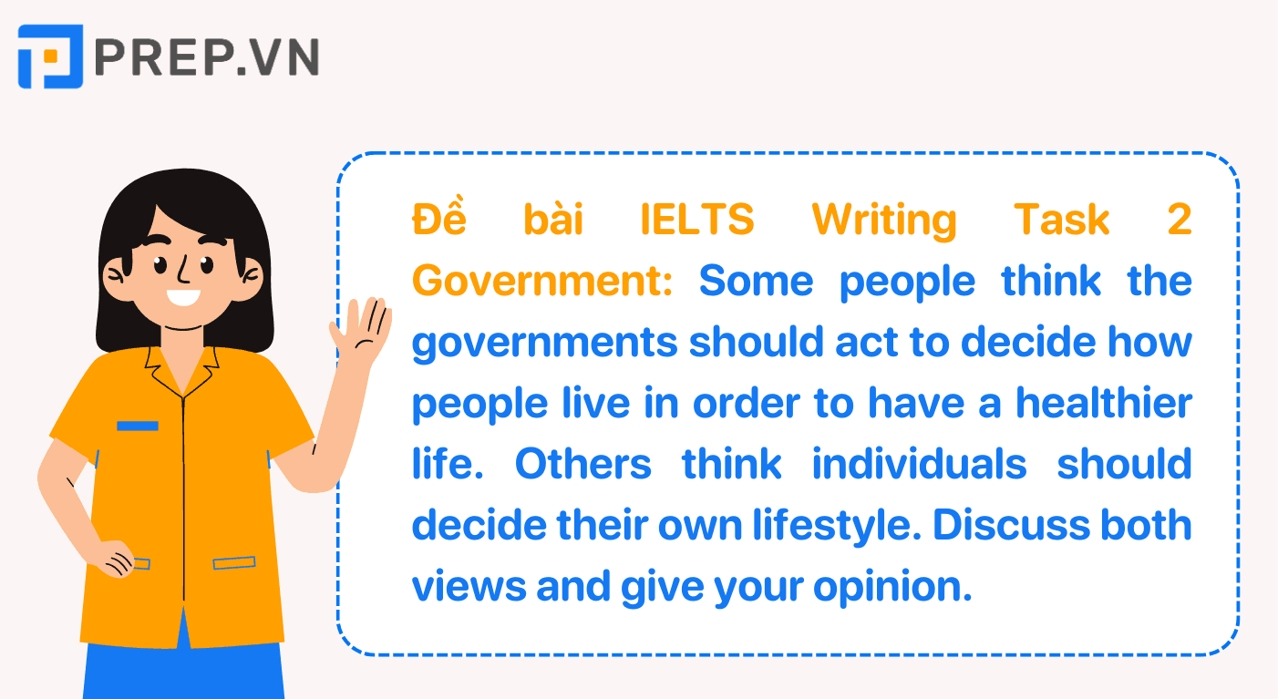 Đề bài IELTS Writing Task 2 Government