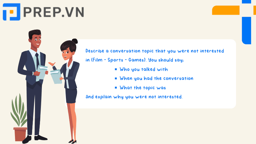 Describe a conversation topic that you were not interested in