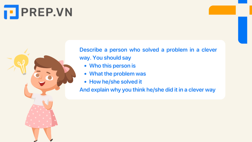 Describe a person who solved a problem in a clever way
