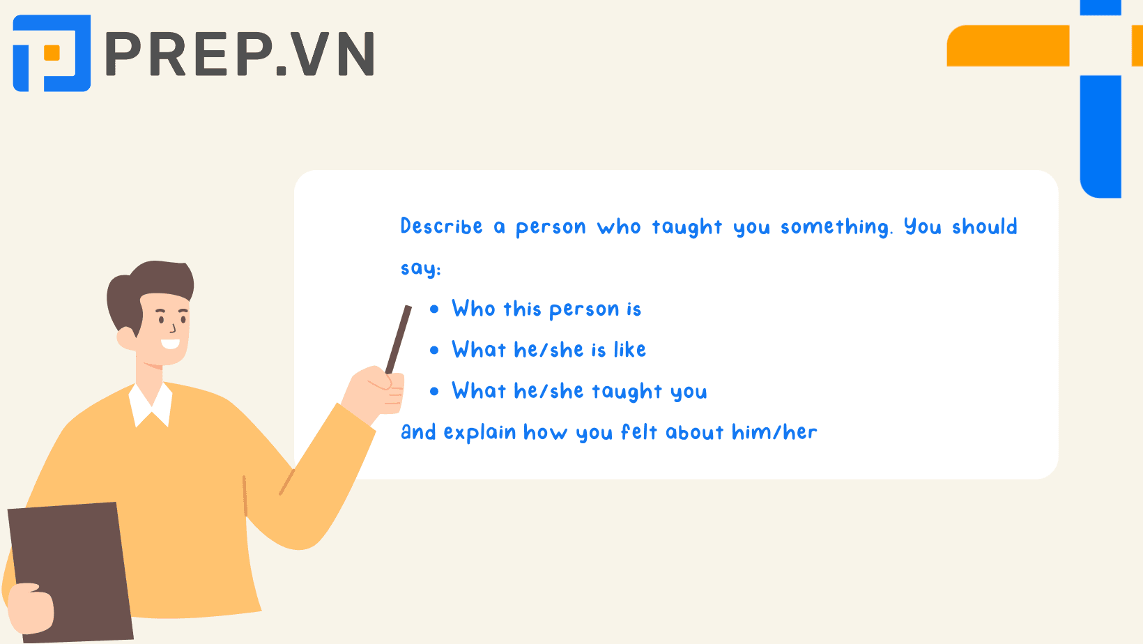 Describe a person who taught you something
