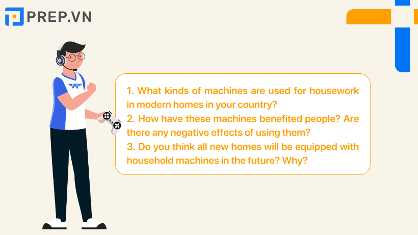 Câu trả lời mẫu IELTS Speaking Part 3: Technology in housework