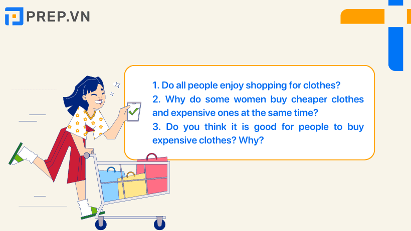 Câu trả lời mẫu IELTS Speaking Part 3: Shopping