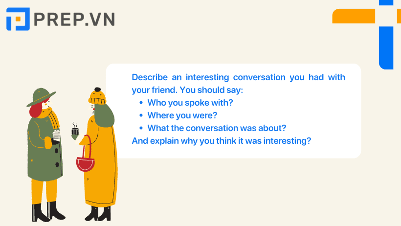 Describe an interesting conversation you had with your friend
