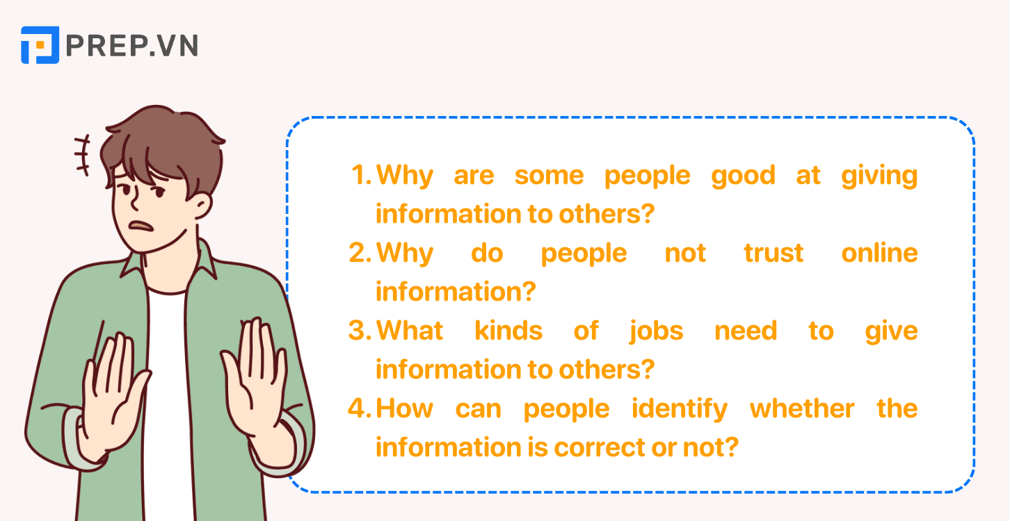 Câu trả lời mẫu Speaking Part 3: Describe an occasion when you got incorrect information