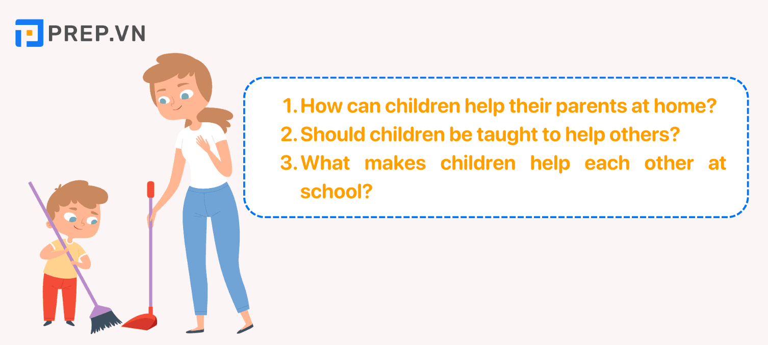 Câu trả lời mẫu Speaking Part 3: Describe someone you know who often helps others