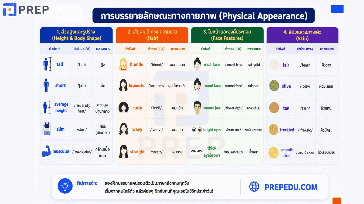 การบรรยายลักษณะทางกายภาพ