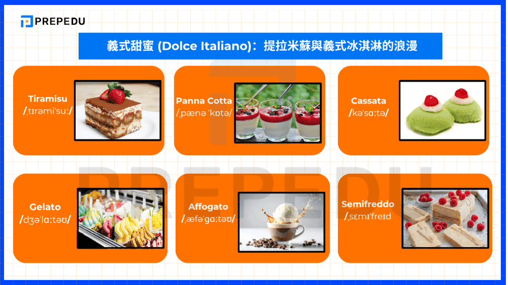 義式甜蜜 (Dolce Italiano):提拉米蘇與義式冰淇淋的浪漫