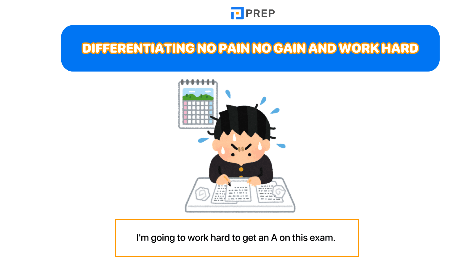 Differentiating No pain no gain and Work hard