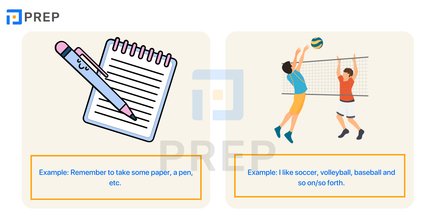 Differentiating the usage of Et cetera and So on/so forth