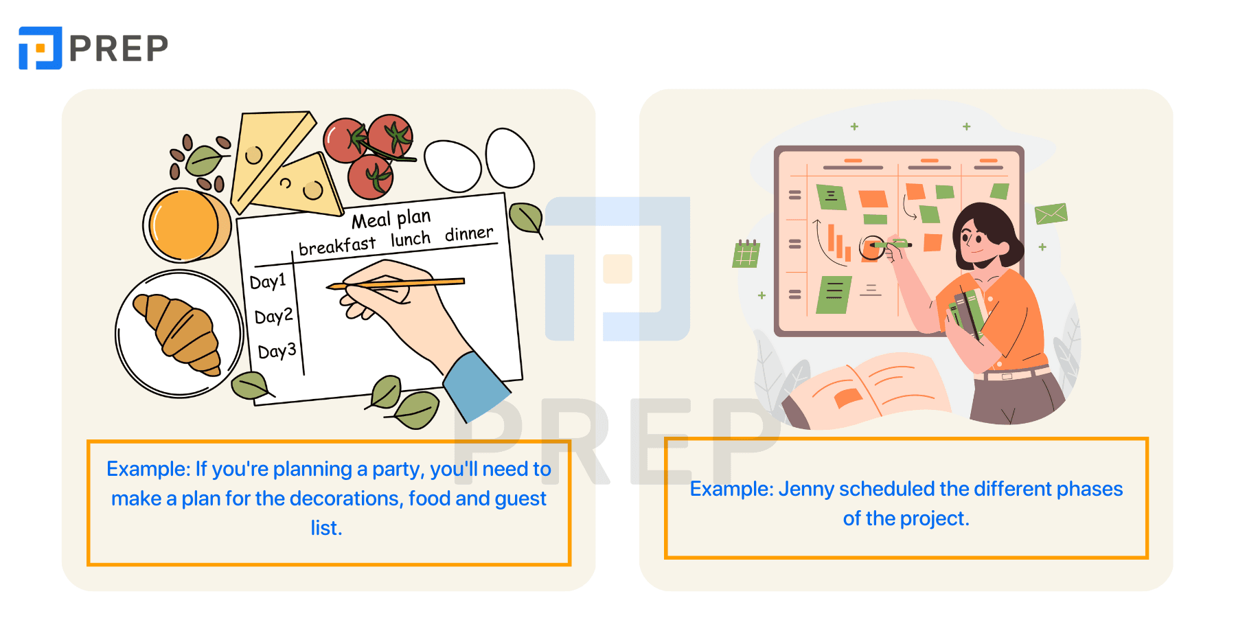 Distinguishing Plan and Schedule