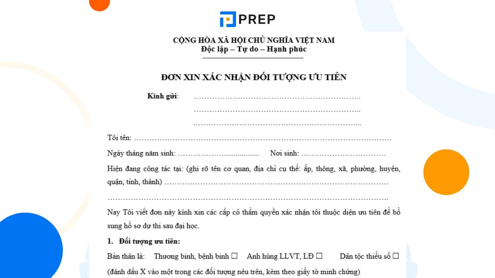 đối tượng ưu tiên tuyển sinh