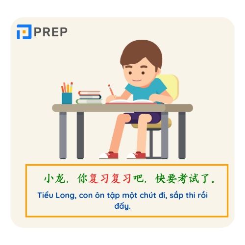 Ví dụ về mẫu câu có chứa động từ trùng điệp song âm tiết
