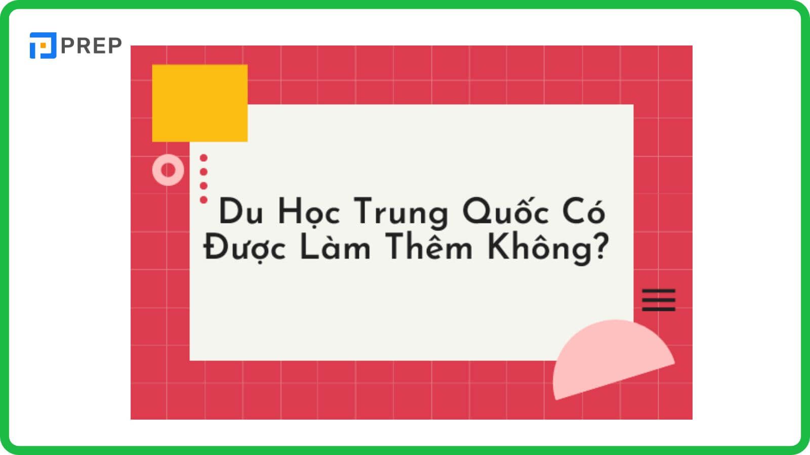Du học sinh Trung Quốc có được làm thêm không