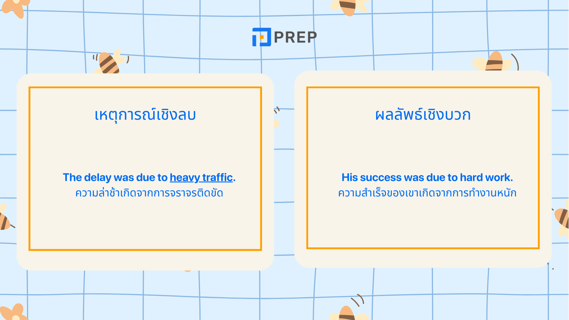 การ ใช้ Due to ในภาษาอังกฤษ ใช้ยังไงให้ถูกต้อง พร้อมตัวอย่างประโยค