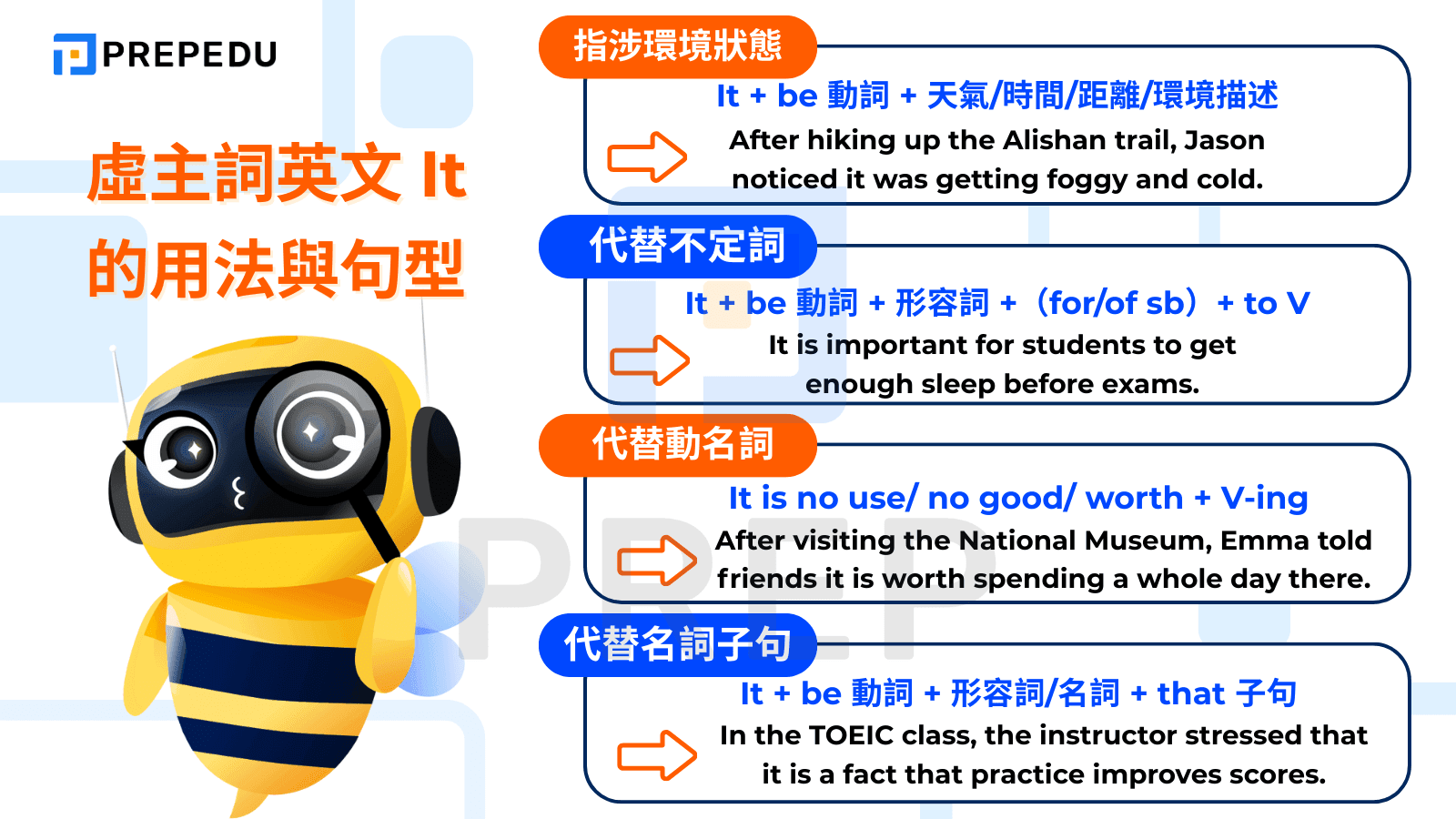 虛主詞英文 It 的用法與句型