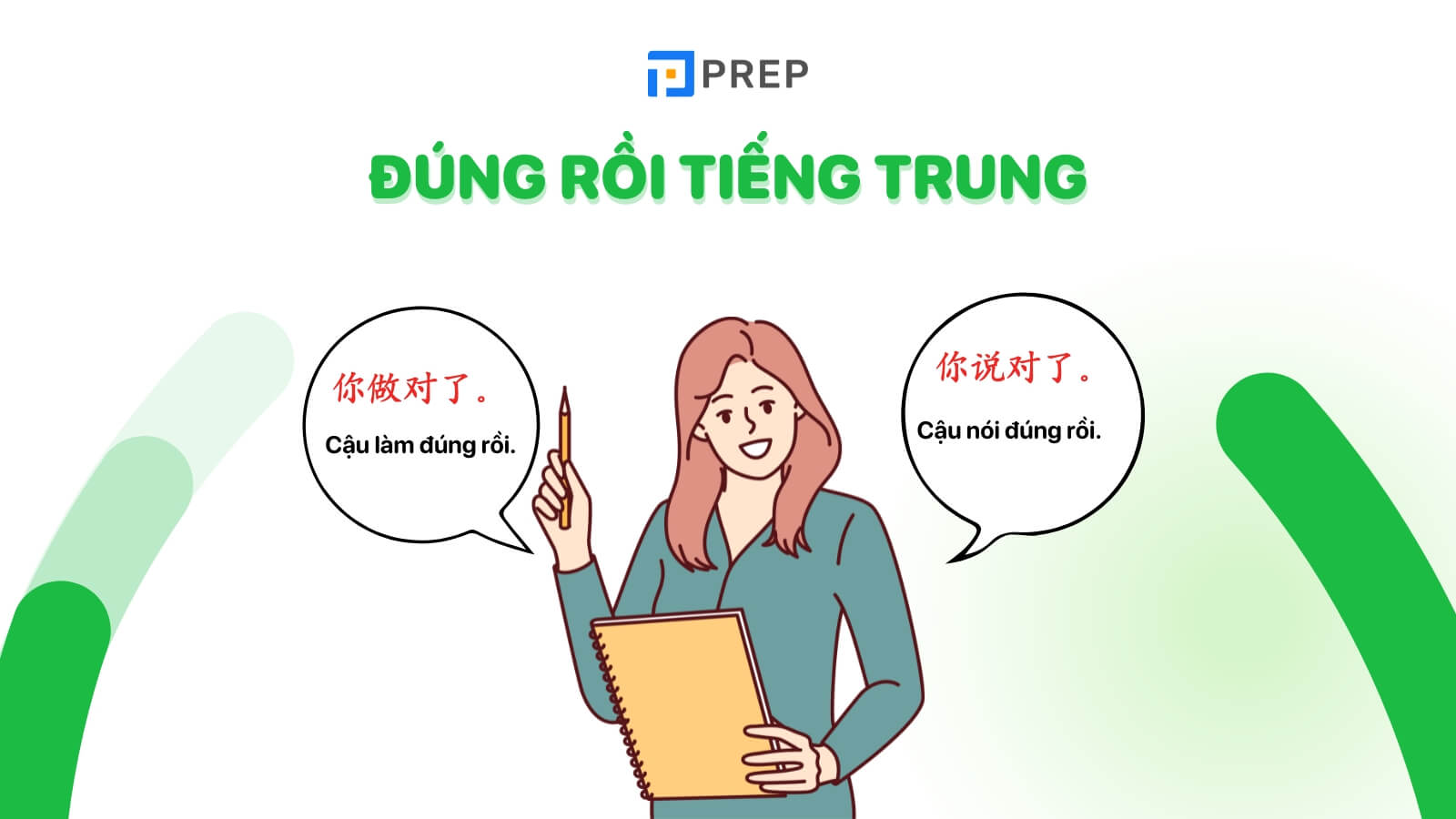 Cách nói Đúng rồi tiếng Trung