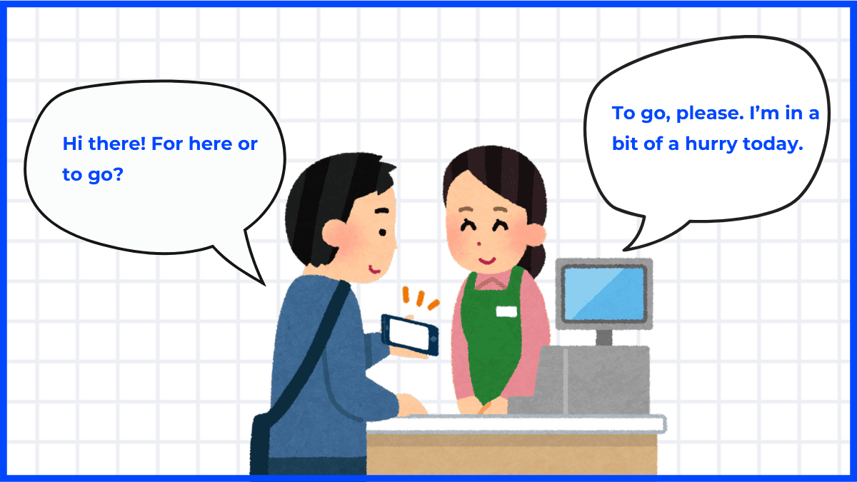 常用內用外帶英文情境對話