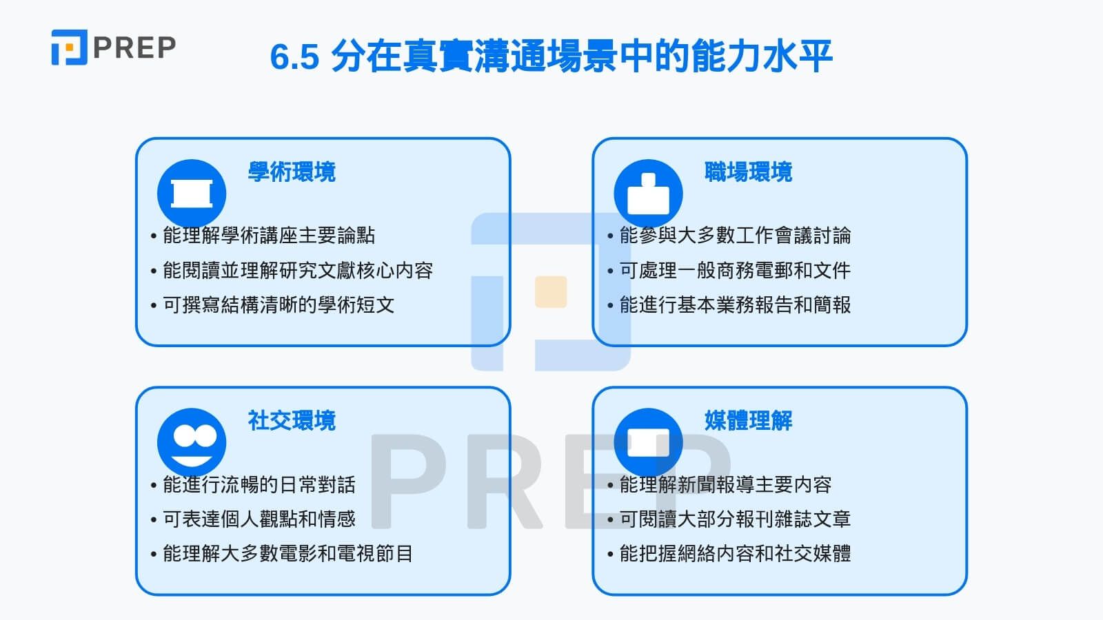 6.5 分在真實溝通場景中的能力水平