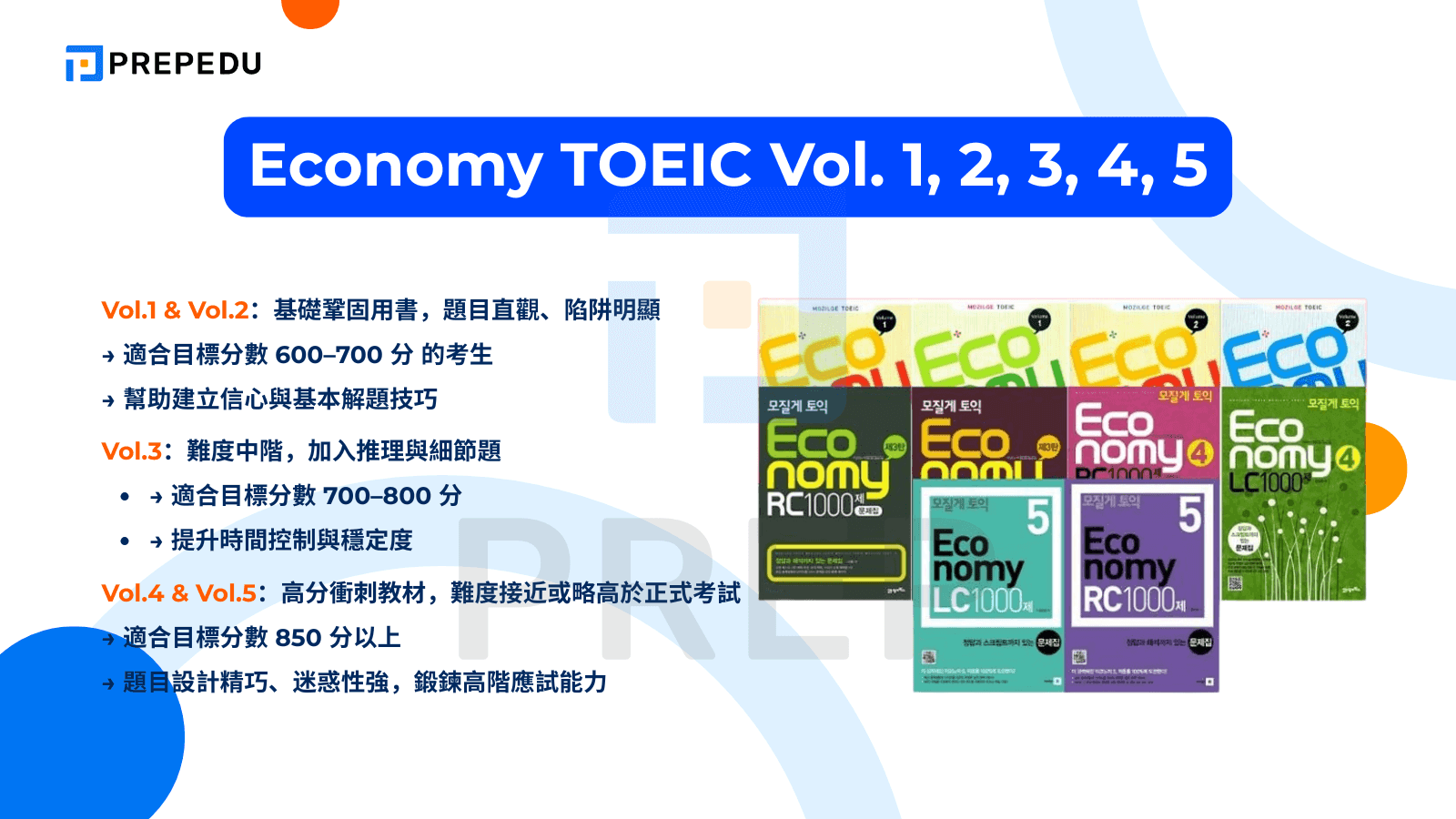 Economy TOEIC Vol. 1, 2, 3, 4, 5