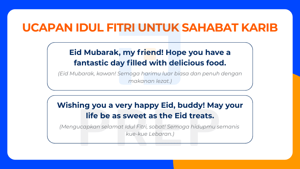 Ucapan Idul Fitri untuk Sahabat Karib
