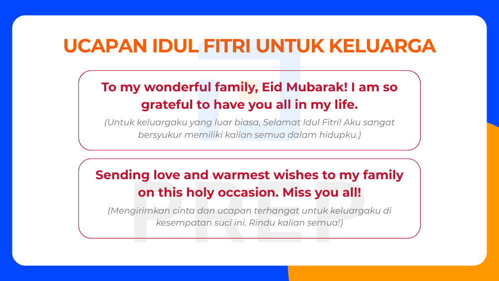 Ucapan Idul Fitri untuk Keluarga