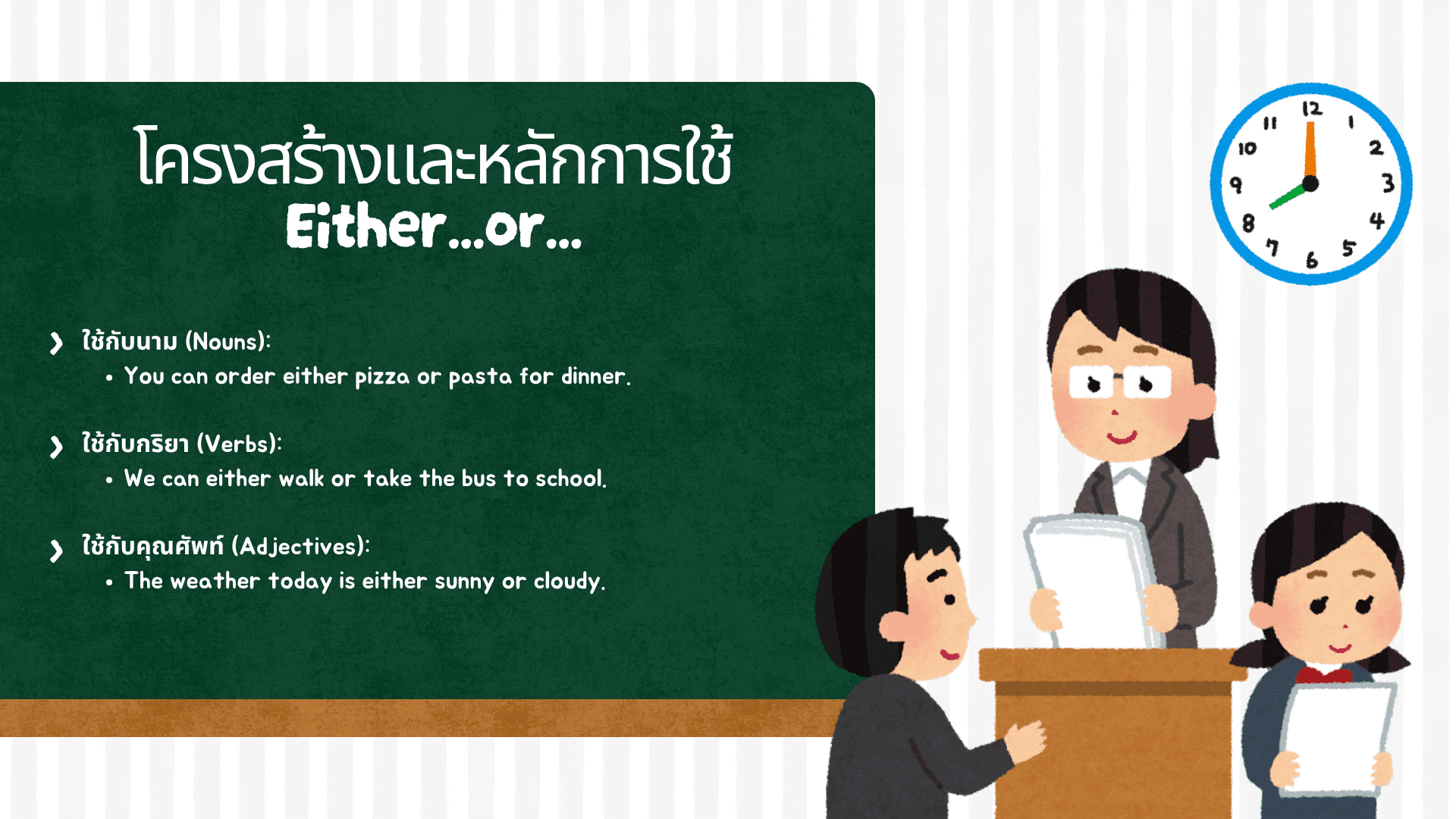 Either or Neither nor ใช้ยังไง? พร้อมตัวอย่างประโยคภาษาอังกฤษ