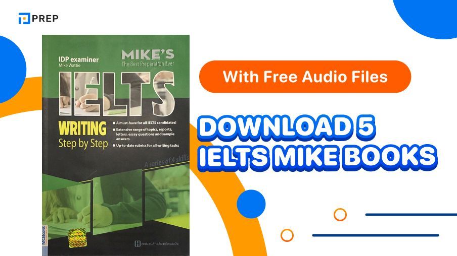 Download 5 IELTS Mike books with free audio files