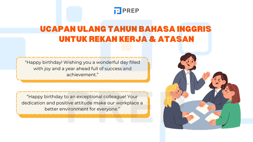 Ucapan Ulang Tahun Bahasa Inggris Untuk Rekan Kerja & Atasan