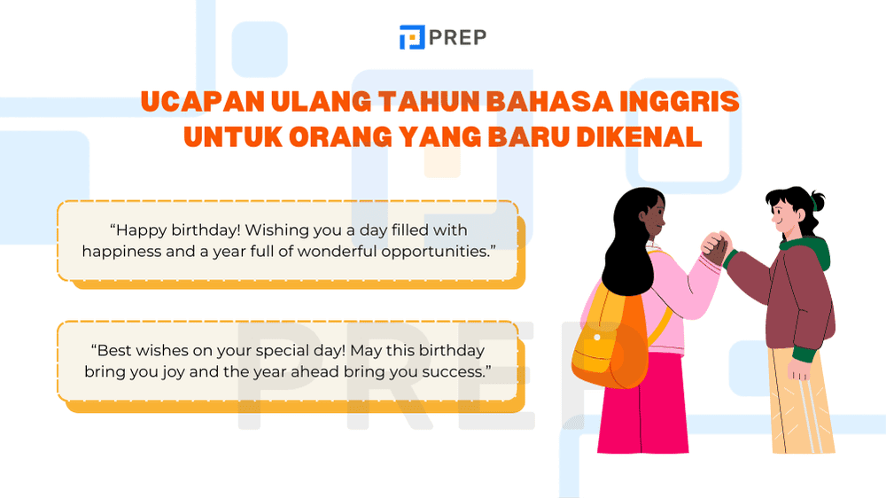 Ucapan Ulang Tahun Bahasa Inggris Untuk Kenalan Jauh atau Orang yang Baru Dikenal