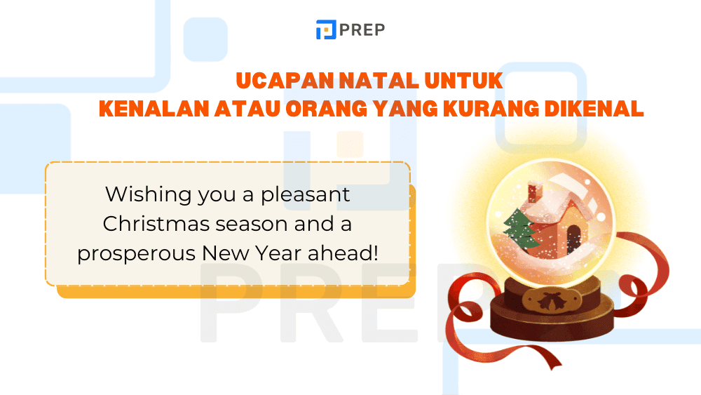 Ucapan Natal untuk Kenalan atau Orang yang Kurang Dikenal