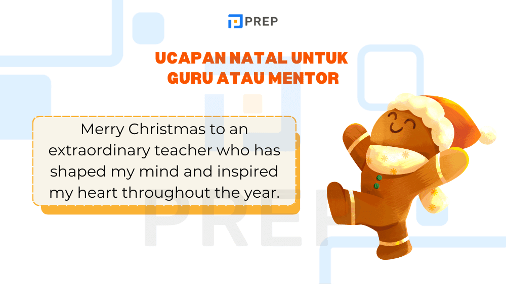 Ucapan Natal untuk Guru atau Mentor