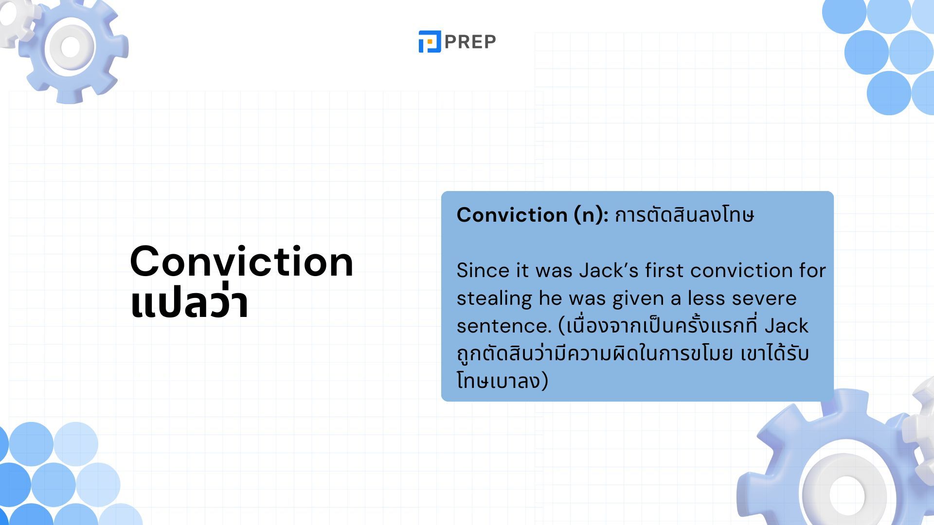 25 Collocation กับ Conviction ที่ใช้บ่อยที่สุด