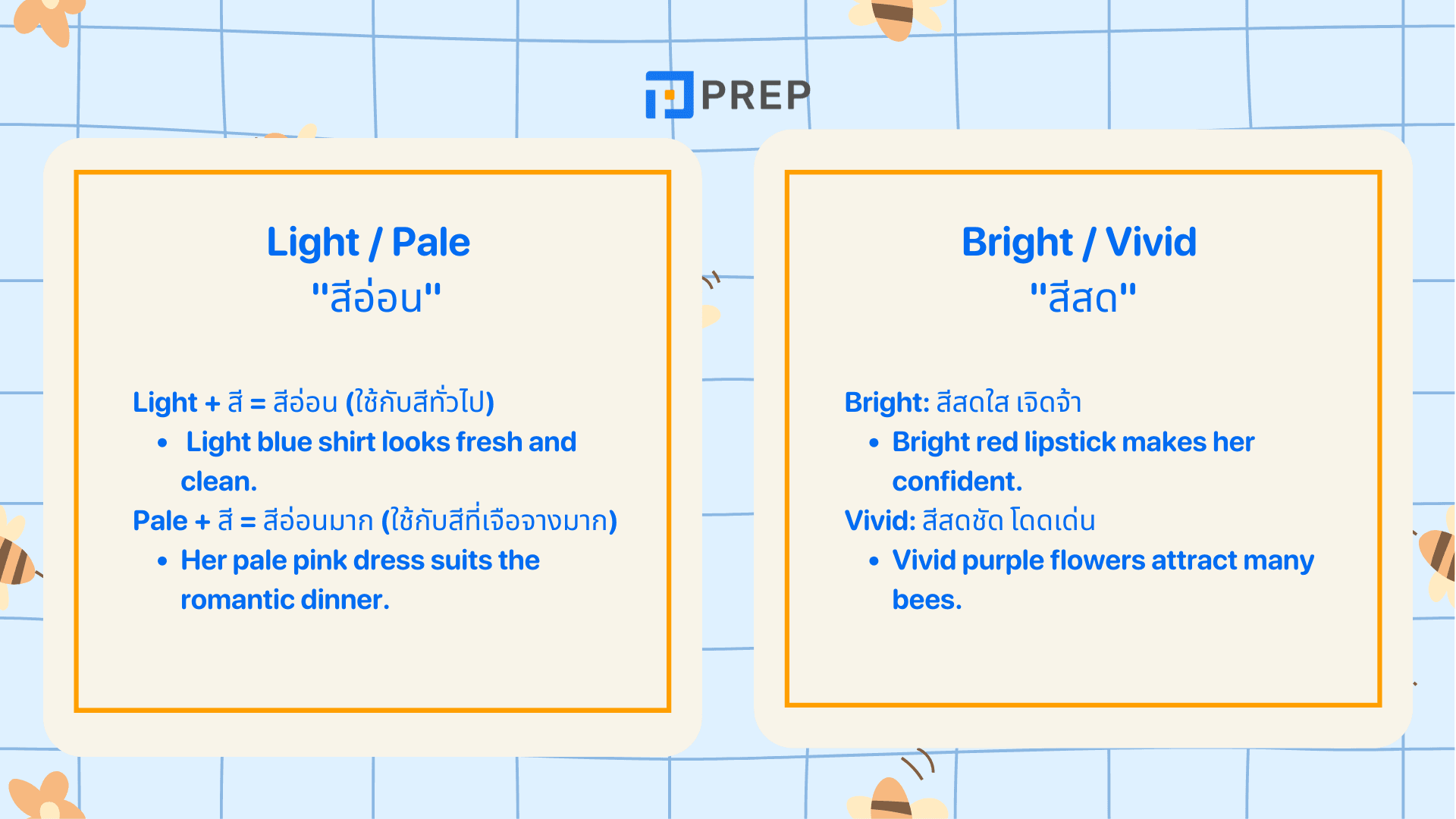 Color Vocab รวมคำศัพท์สีภาษาอังกฤษ พร้อมตัวอย่างใช้ง่าย