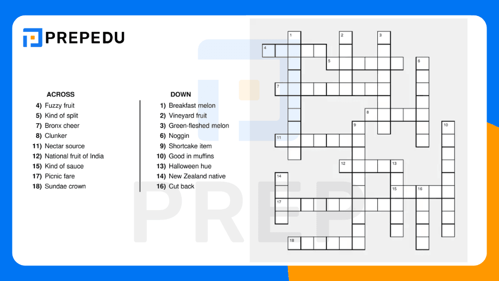 Teka Teki Silang Bahasa Inggris Tentang Buah​