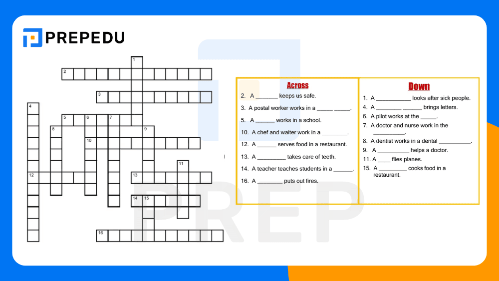 Teka Teki Silang Bahasa Inggris Tentang Profesi​