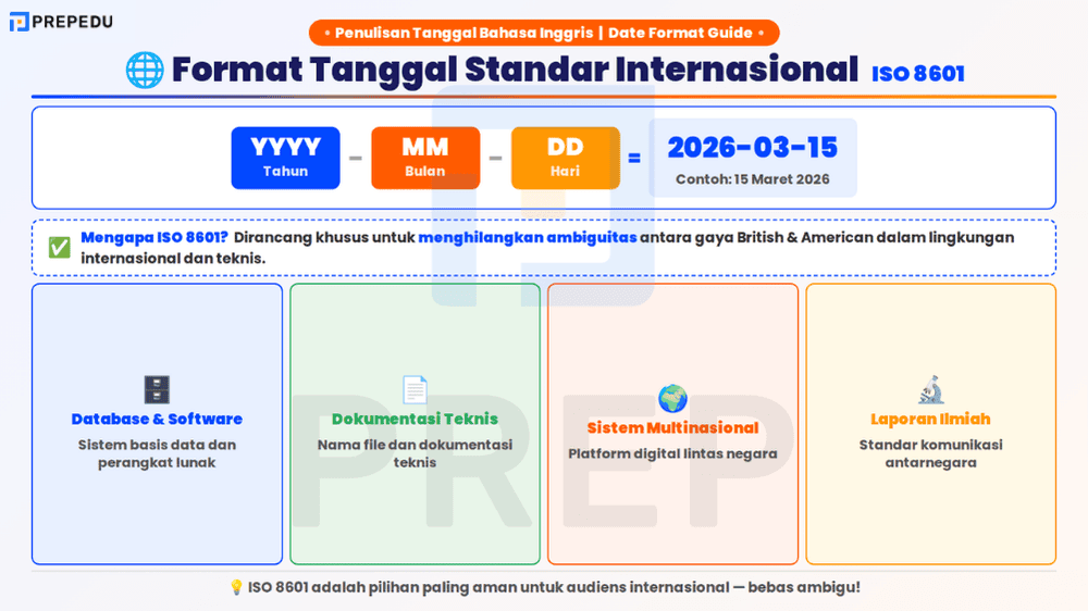 Format Tanggal Bahasa Inggris Berdasarkan Standar Internasional