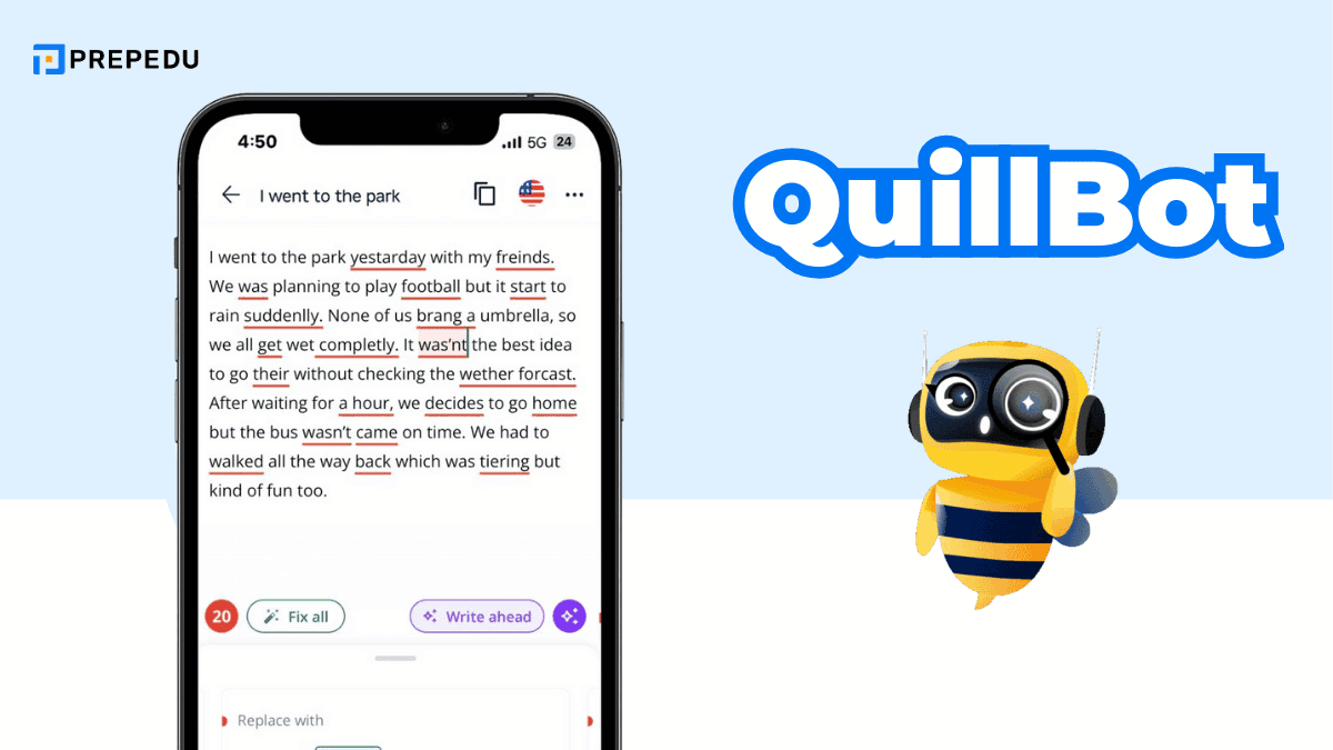 QuillBot 以其獨特的改寫功能在英文文法檢查 app 市場中佔據重要地位