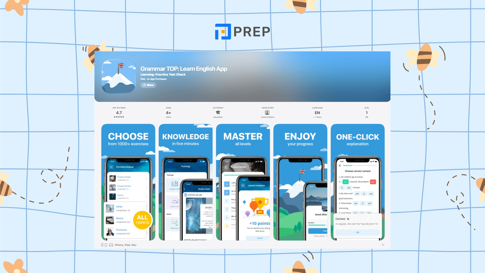 แอปเรียนไวยากรณ์ภาษาอังกฤษ ตัวช่วยฝึก Grammar ง่าย